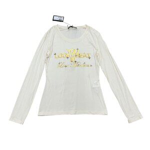 Women’s vintage Love Moschino Shirt l/s white *Dead Stock*  y2k